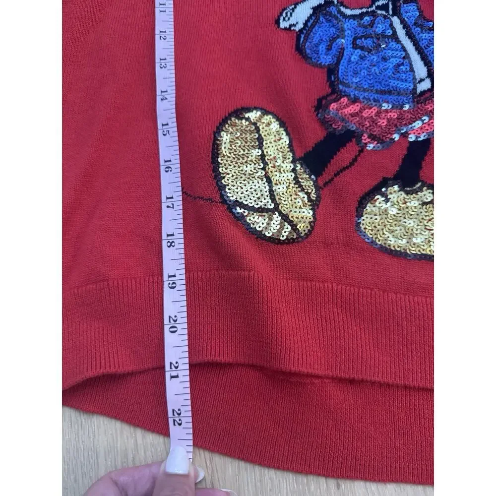 NWOT Gap Kids Disney Mickey Mouse Red Sequin Sweater Limited Edition xXl 2311